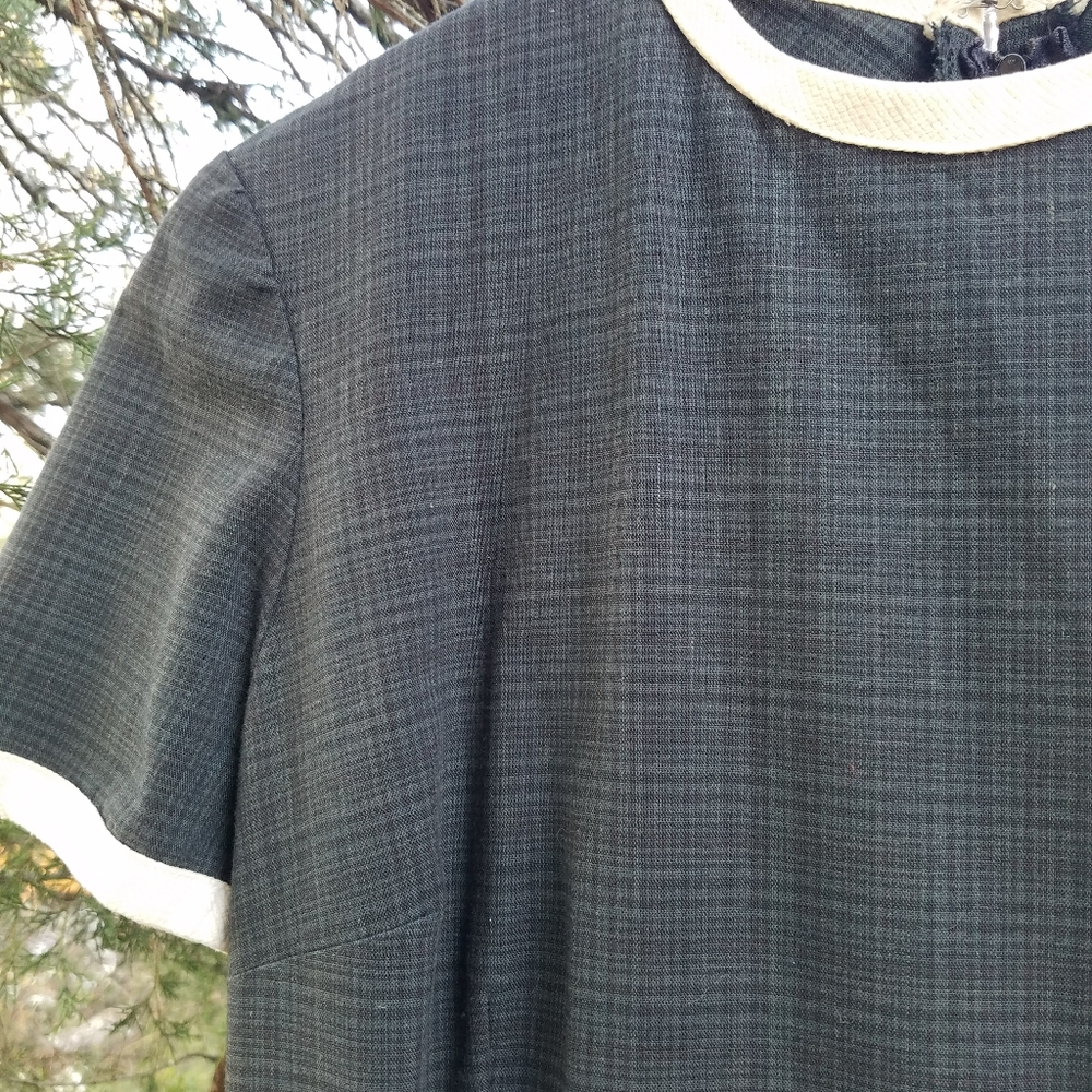 VTG 50's Handmade Dress Black Ringer Pinup - Picture 10 of 14